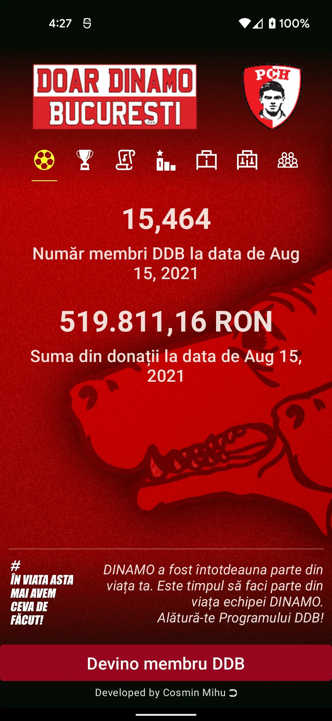 Doar Dinamo Bucuresti DDB screenshot